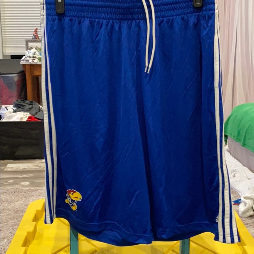 Kansas Jayhawks adidas shorts XL